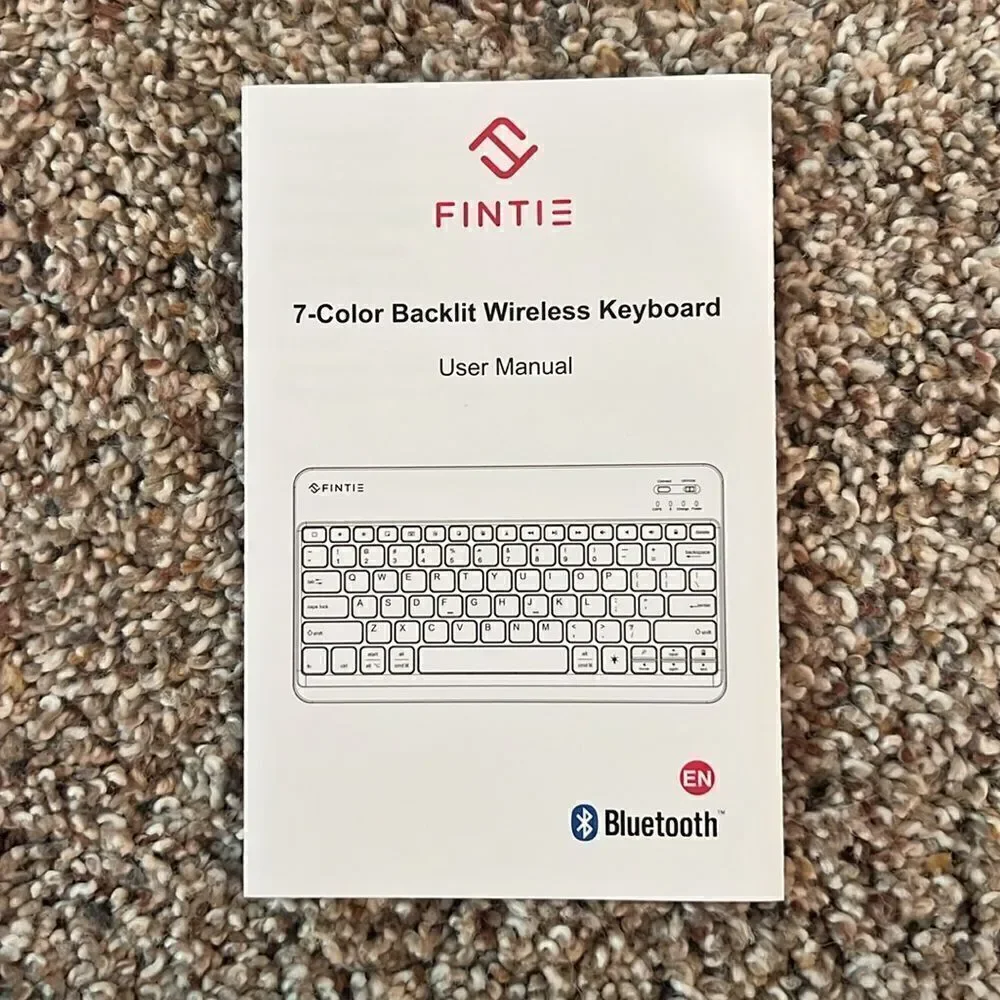 Fintie Bluetooth 7 Color Backlit Wireless Keyboard
